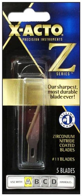 X-Acto XZ211W Z Series #11 Replacement Blades, 5/Pack