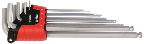 Wiha ErgoStar Ball End Hex L-Key Set, Metric, 9 Pieces (66996)