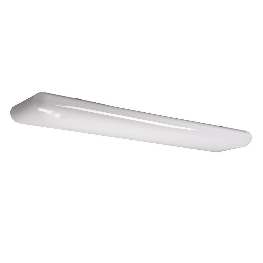Negron 2-Light White Fluorescent Flushmount