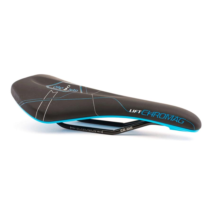 Bike Saddle Chromag Lift 280 x 140mm, Unisex, 290g, Black/Blue