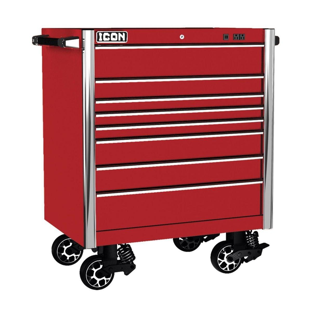 36 in. x 25 in. Professional Roller Cabinet - Red