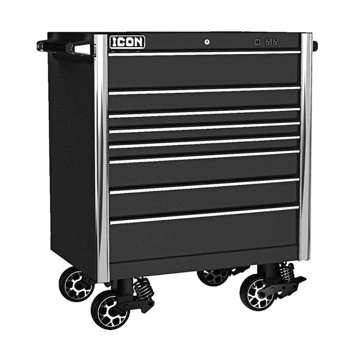 36 in. x 25 in. Professional Roller Cabinet - Black