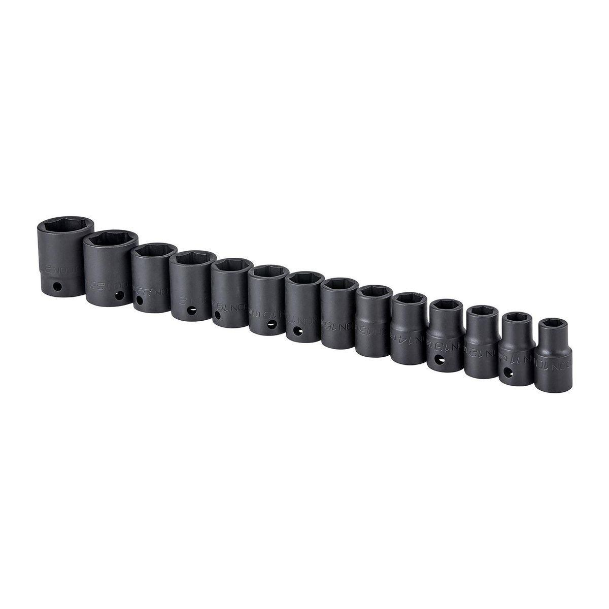 1/2 in. Drive Metric Professional Impact Socket Set, 14 Pc.