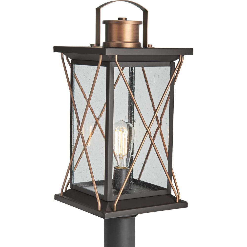 Barlowe 1-Light Antique Bronze 4x4 Deck Post Light Post Lantern