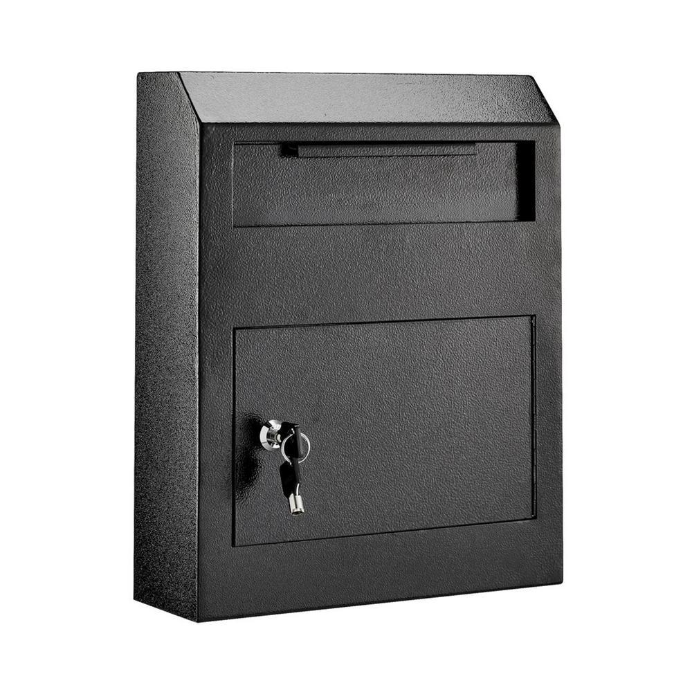 Black Heavy-Duty Secured Safe Drop Box