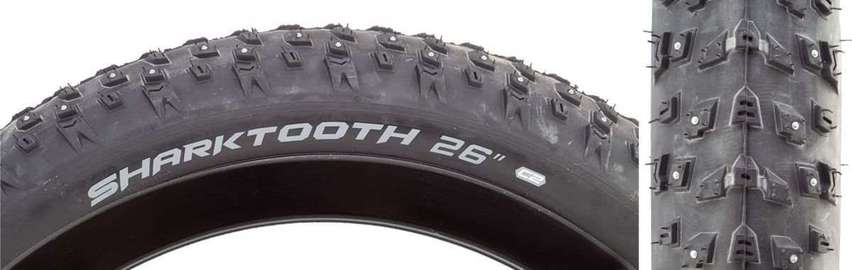 Arisun Sharktooth 152 Stud 26x4.0 Studded Fold TPI 20 Bk/Blk T090303-1