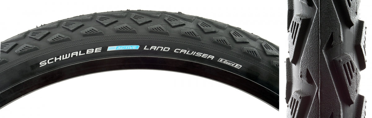 Schwalbe Gravel Tire Land Cruiser 700 x 35 TPI 50 PSI 85 Clincher Wire Black/Bsk Reflective 11101040