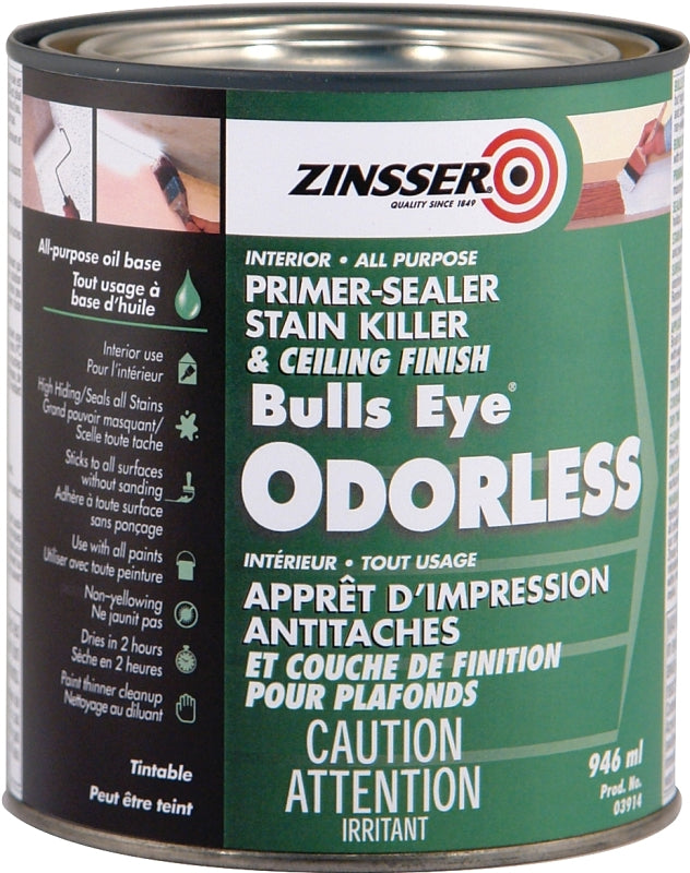 Zinsser 248264 Stain Blocker, Oil Base, White, 946 mL, Can