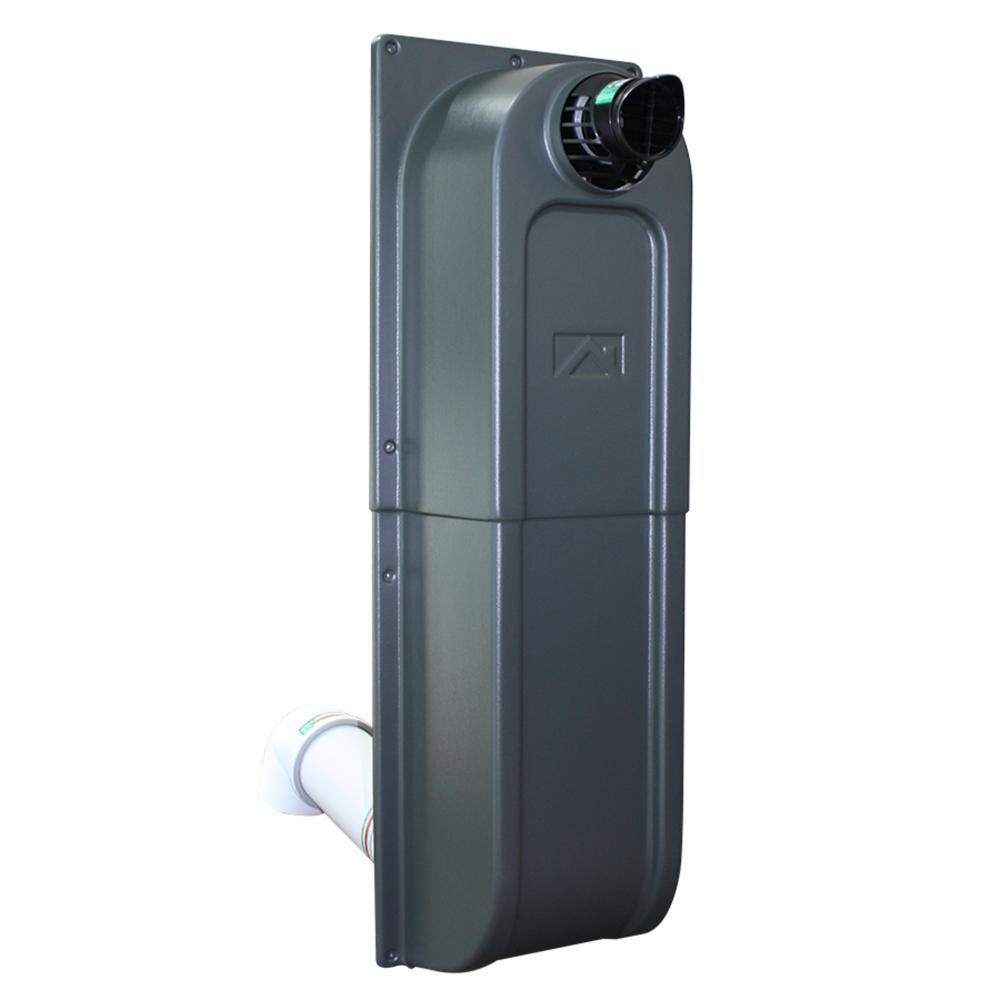 3 in. and 5 in. Plastic Condensing Raised Horizontal Termination Vent Kit, Snorkel