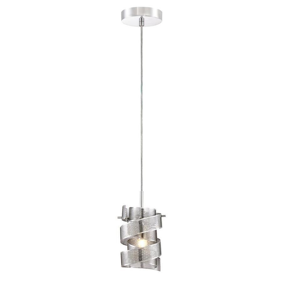 Quoizel Lace Polished Chrome Transitional Cylinder Pendant Light
