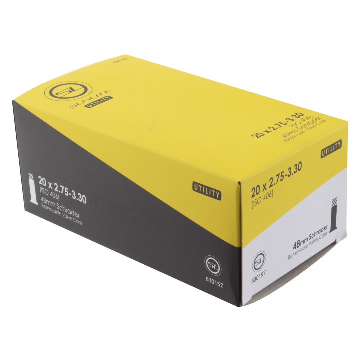 Sunlite Utili-T Standard Schrader Valve Tubes 20x2.75-3.30 SV 48mm 0d