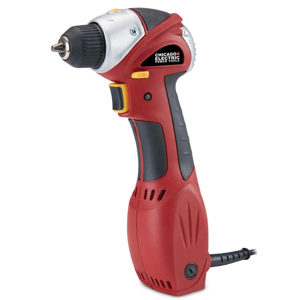 3/8 in. Close Quarters Reversible Drill With Keyless Chuck