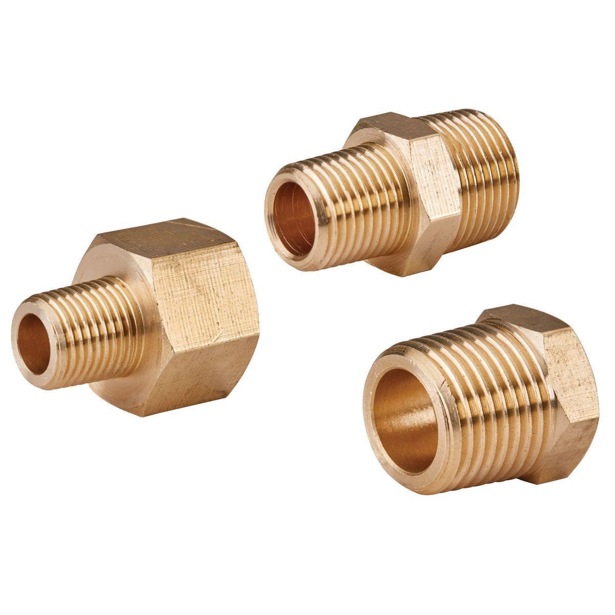 Brass Air Line Reducer Set, 3 Pc.