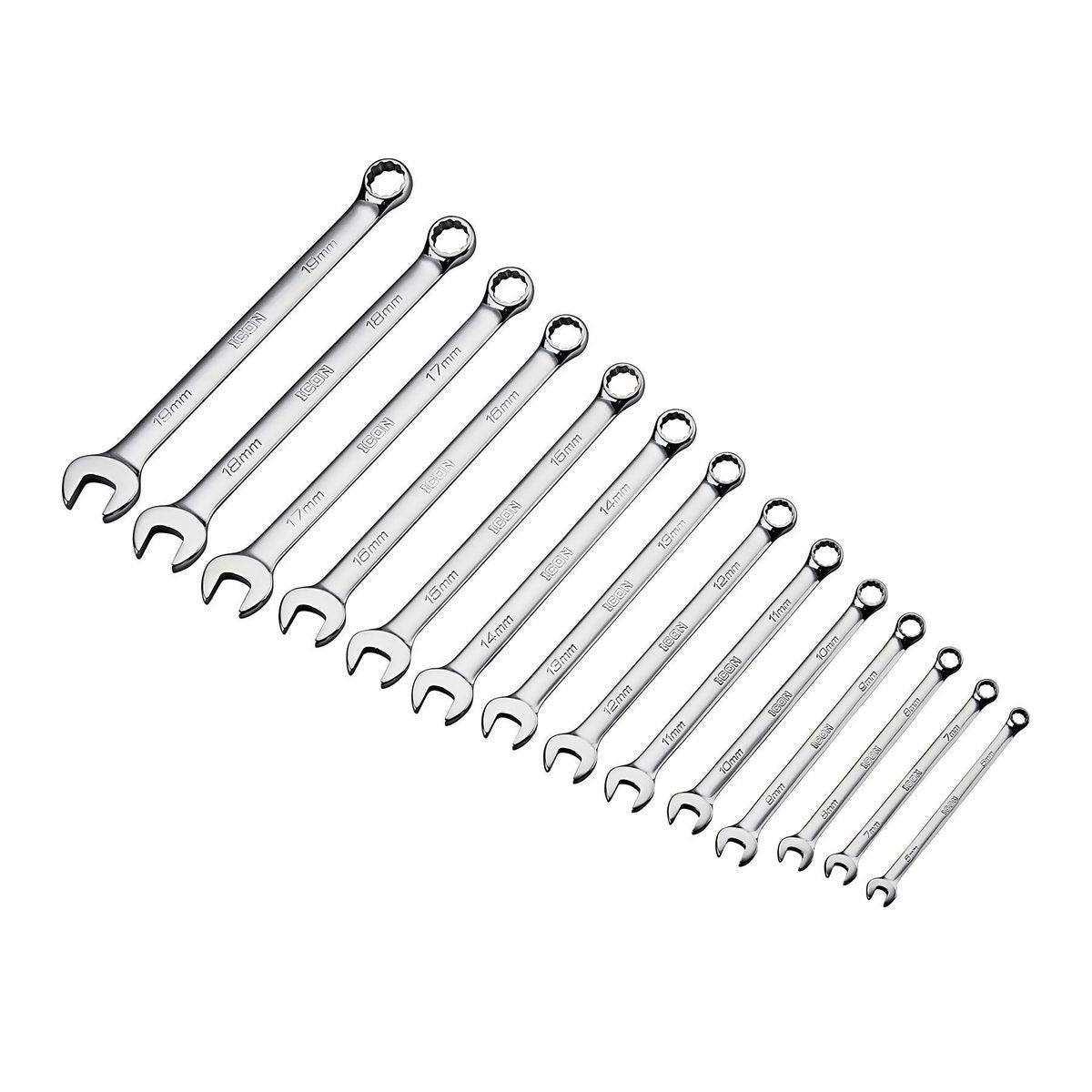 Metric Professional Combination Wrench Set, 14 Pc.