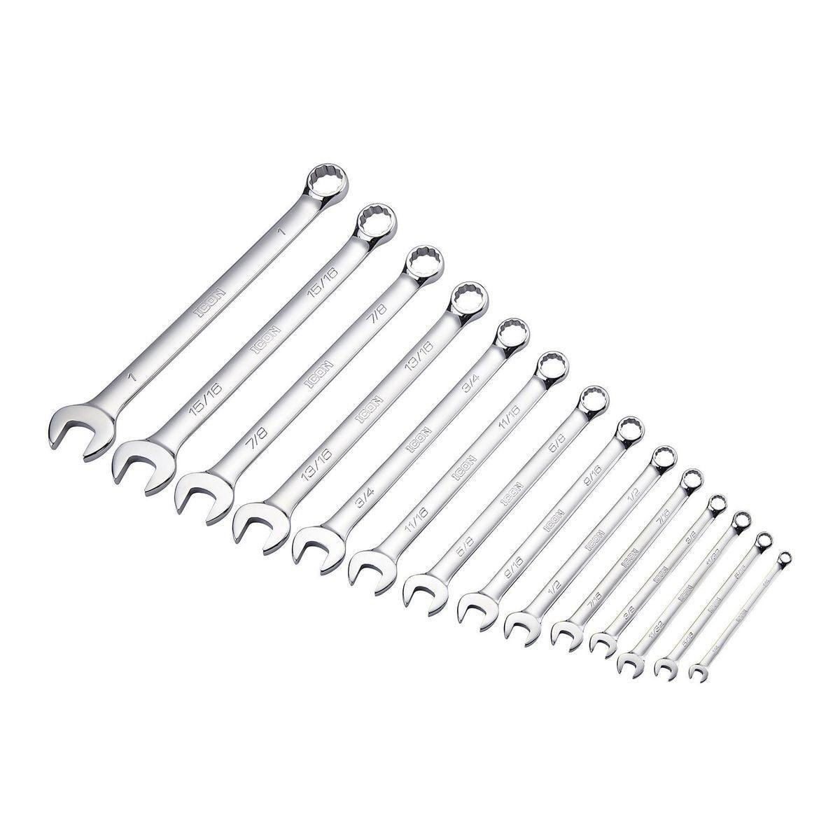SAE Professional Combination Wrench Set, 14 Pc.