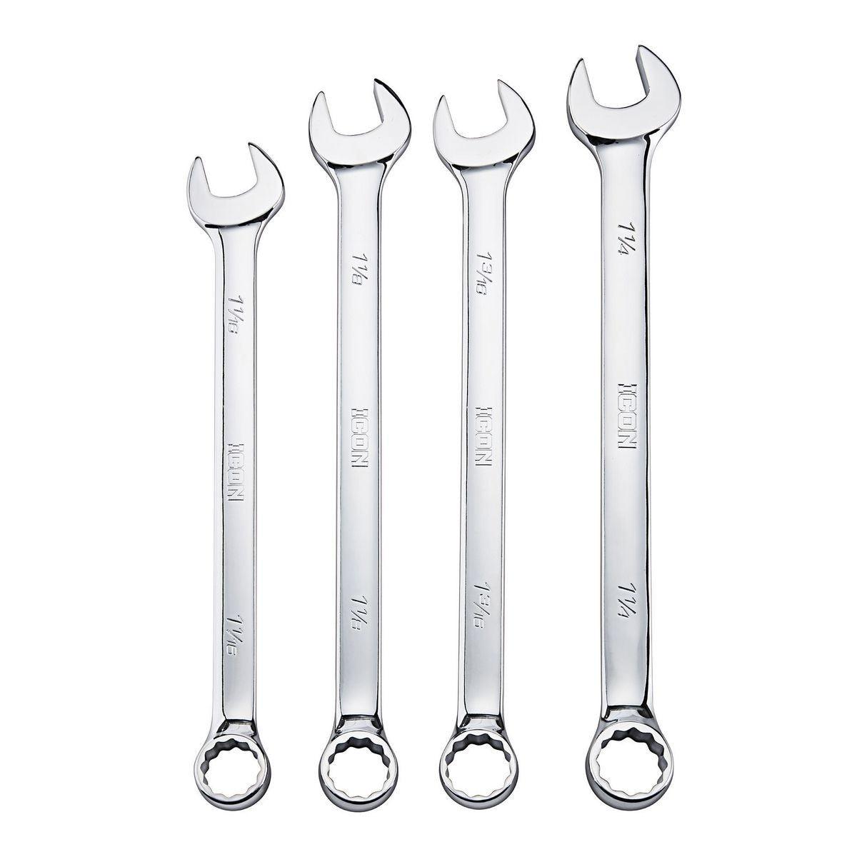 SAE Professional Large Combination Wrench Set, 4 Pc.