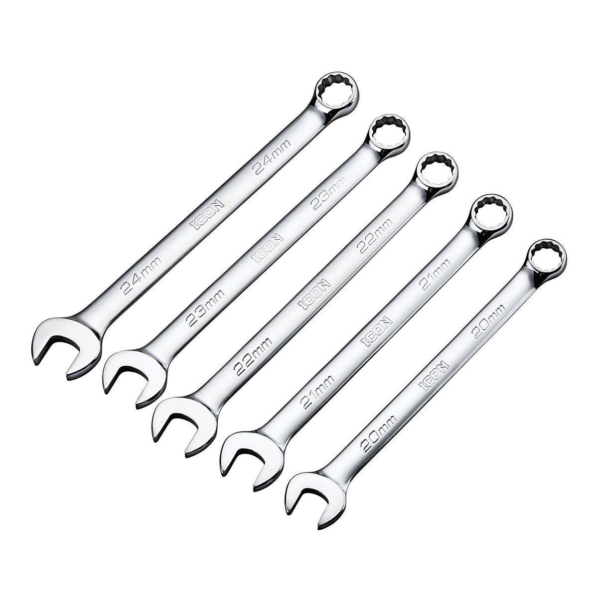 Metric Professional Large Combination Wrench Set, 5 Pc.
