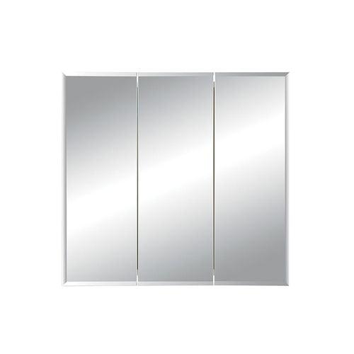 Jensen Horizon 30-in x 28.25-in Rectangle Recessed Mirrored Medicine Cabinet