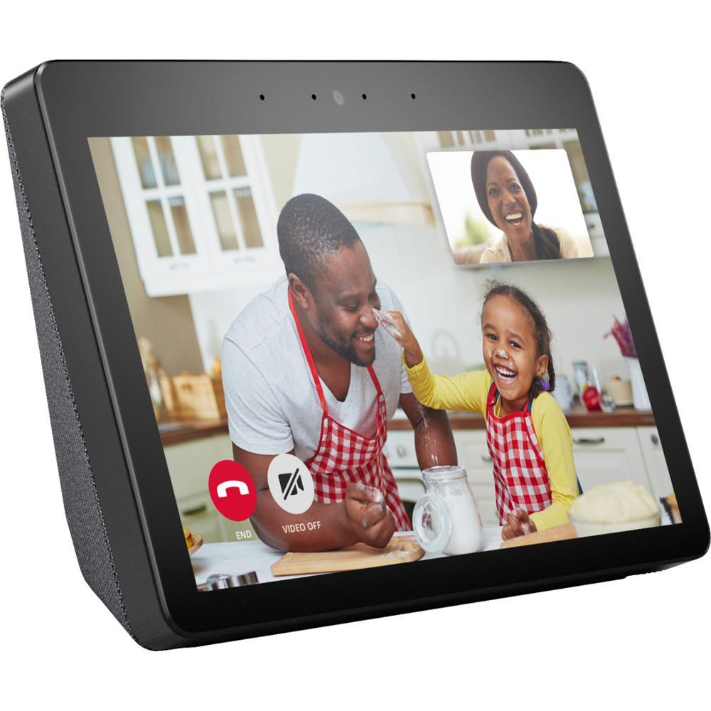 Echo Show (2nd Gen) - Smart Speaker with Alexa and Built-In Smart Home Hub in Charcoal