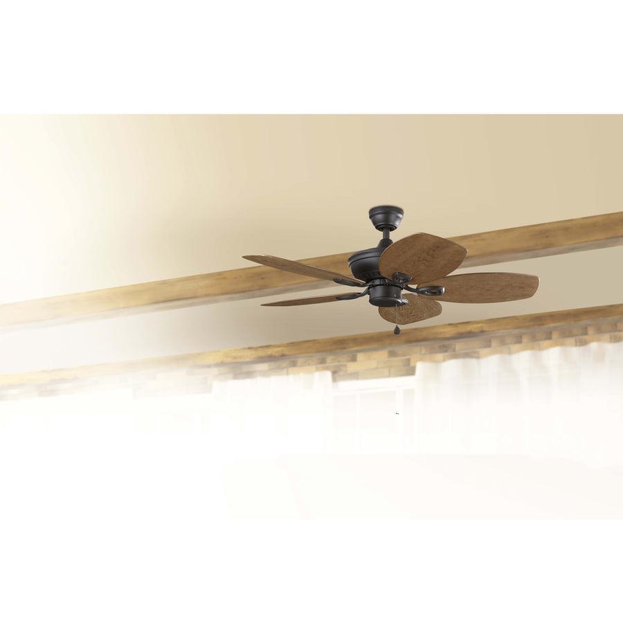 Harbor Breeze Cedar Shoals 44-in Oil rubbed bronze LED Indoor/Outdoor Ceiling Fan (5-Blade)