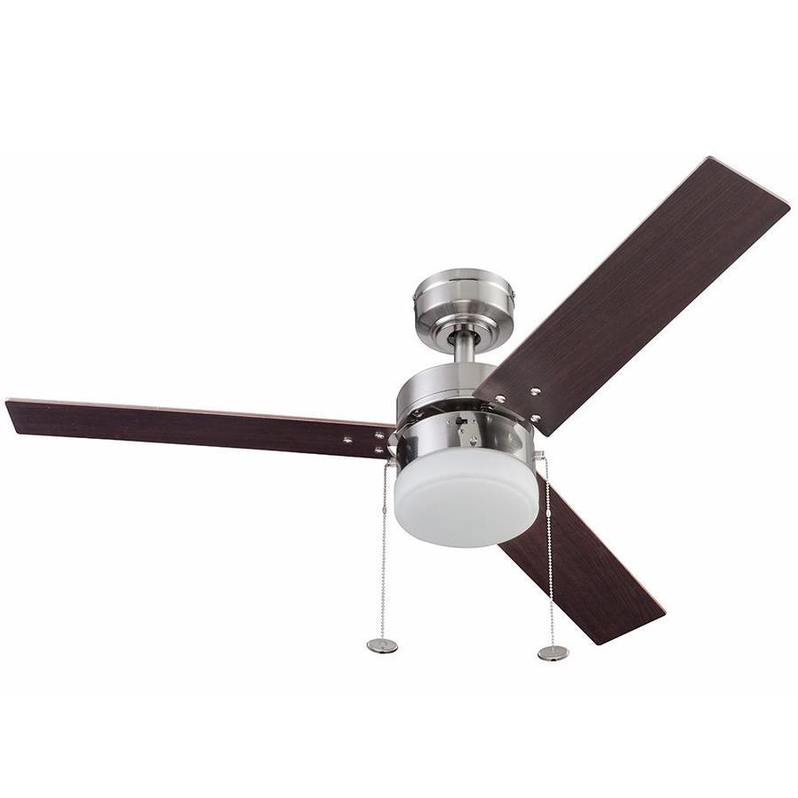 Harbor Breeze Vue 44-in Nickel LED Indoor Ceiling Fan (3-Blade)