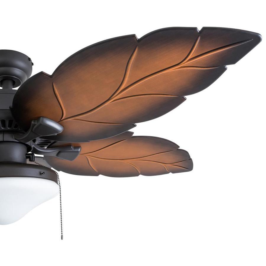 Palm Coast St. Josephine 52-in Tropical Bronze Fluorescent Indoor/Outdoor Ceiling Fan with Remote (5-Blade)