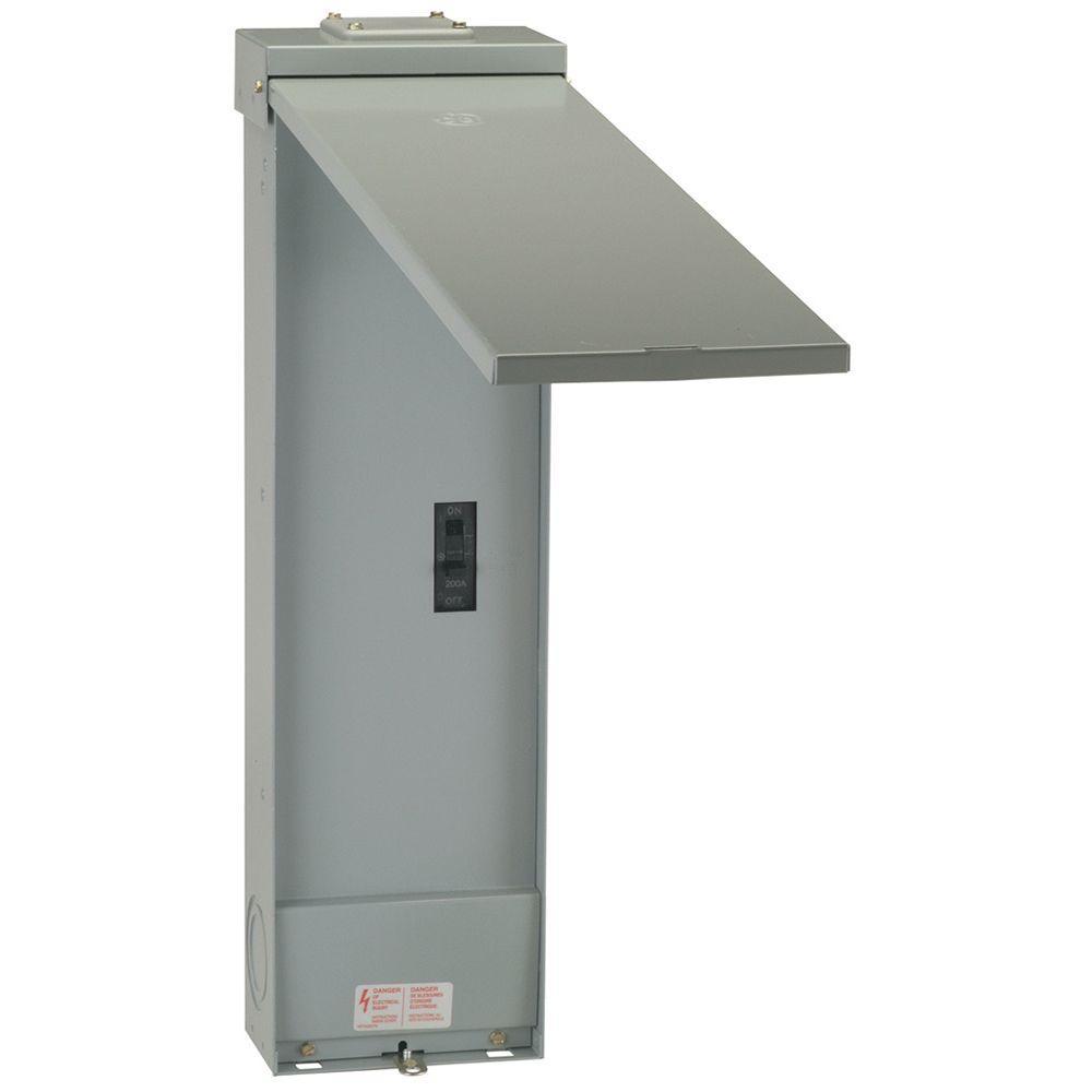 PowerMark Gold 200 Amp Double Pole Main Breaker Outdoor Circuit Breaker Enclosure