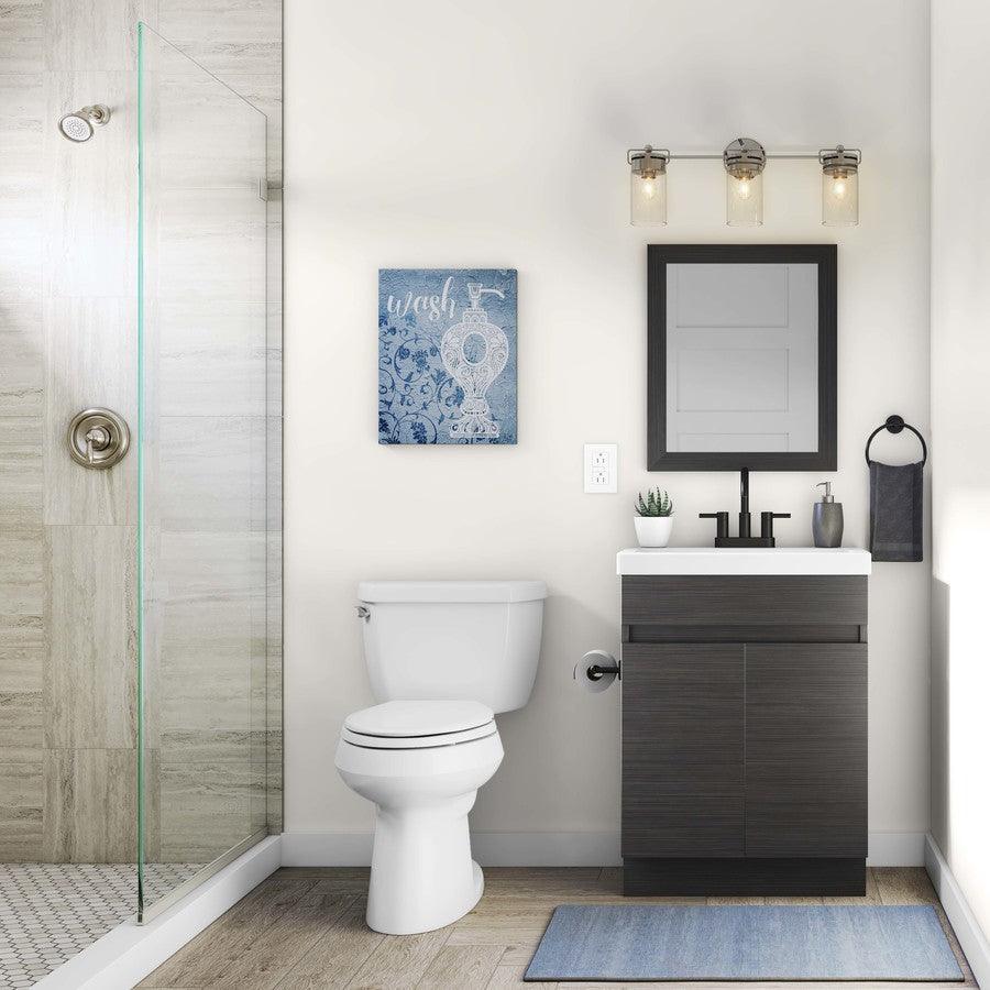 Jacuzzi Duncan Matte Black 2-handle 4-in Centerset WaterSense Bathroom Sink Faucet with Drain