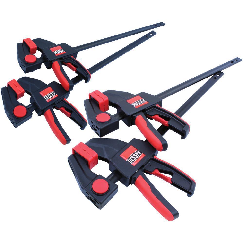 Trigger Clamp Set Containing 2 Each of EHKM06 and EHKL12 (4-Piece)