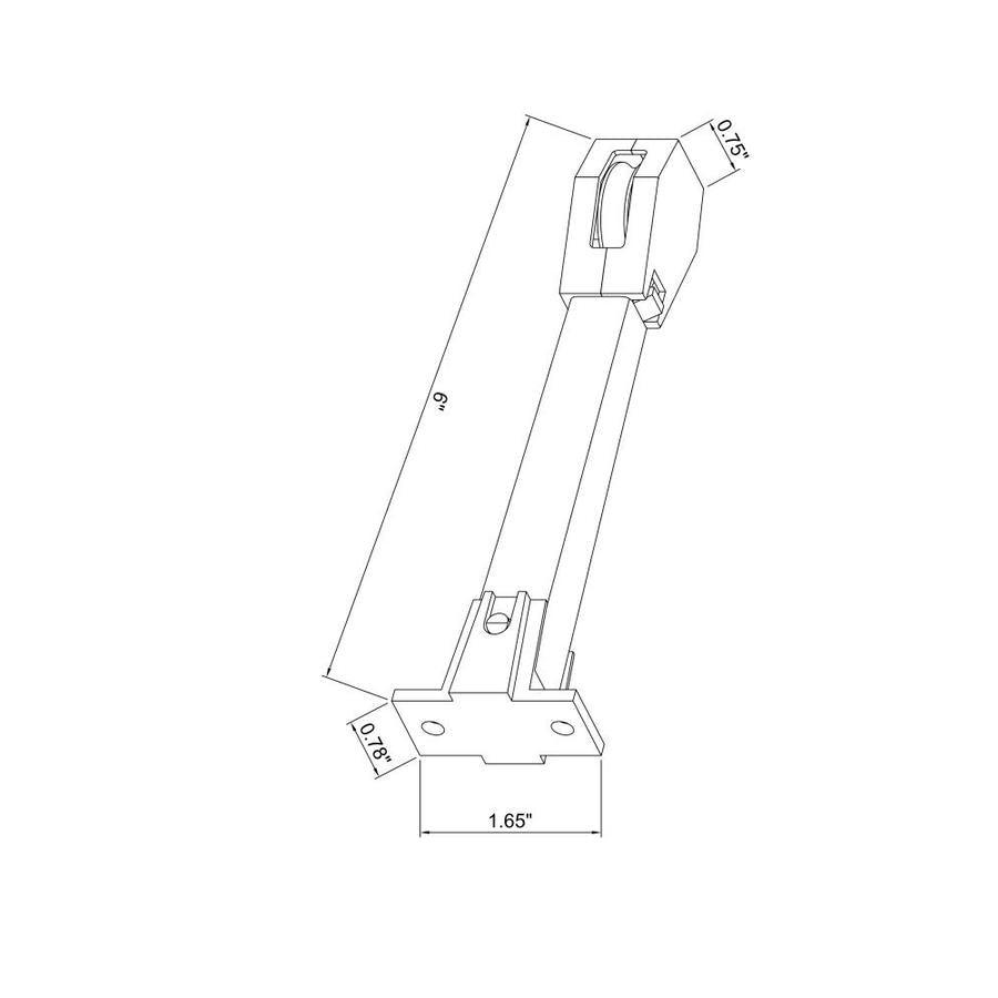 Project Source White Curtain Rod Tension Pulley