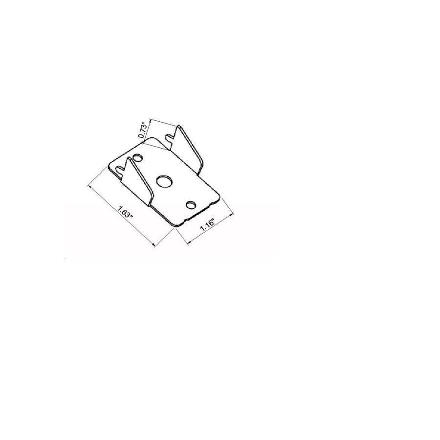 Project Source 2-Pack Zinc Double Curtain Rod Bracket