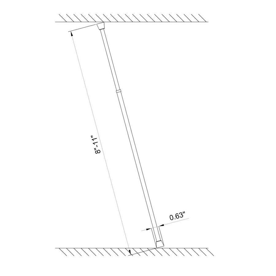 Project Source 2-Pack 8-in To 11-in White Steel Tension Curtain Rod