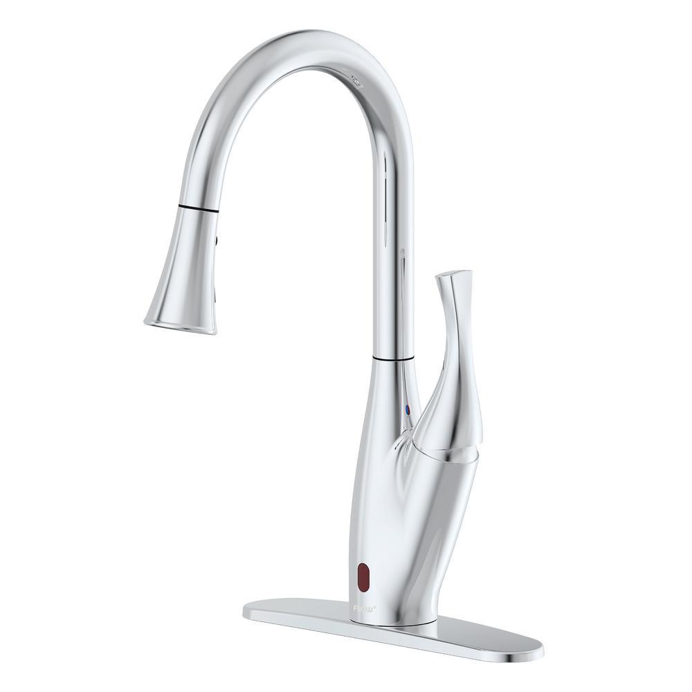 X Series Single-Handle Pull-Down Sprayer Kitchen Faucet with Motion Sensor in Chrome