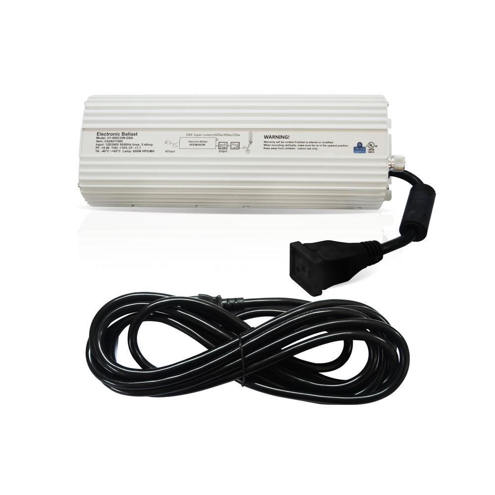 600-Watt Digital Dimmable Ballast 120/240-Volt for Grow Lights