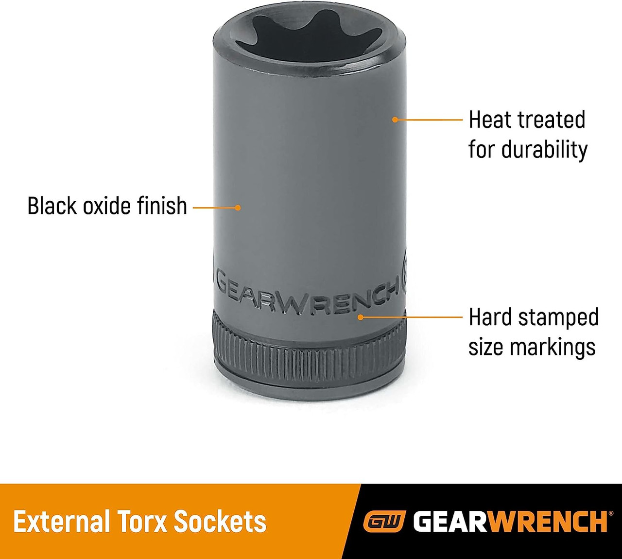 Gearwrench 3/8" Drive External Torx Socket E-16 (80463) - Image 2