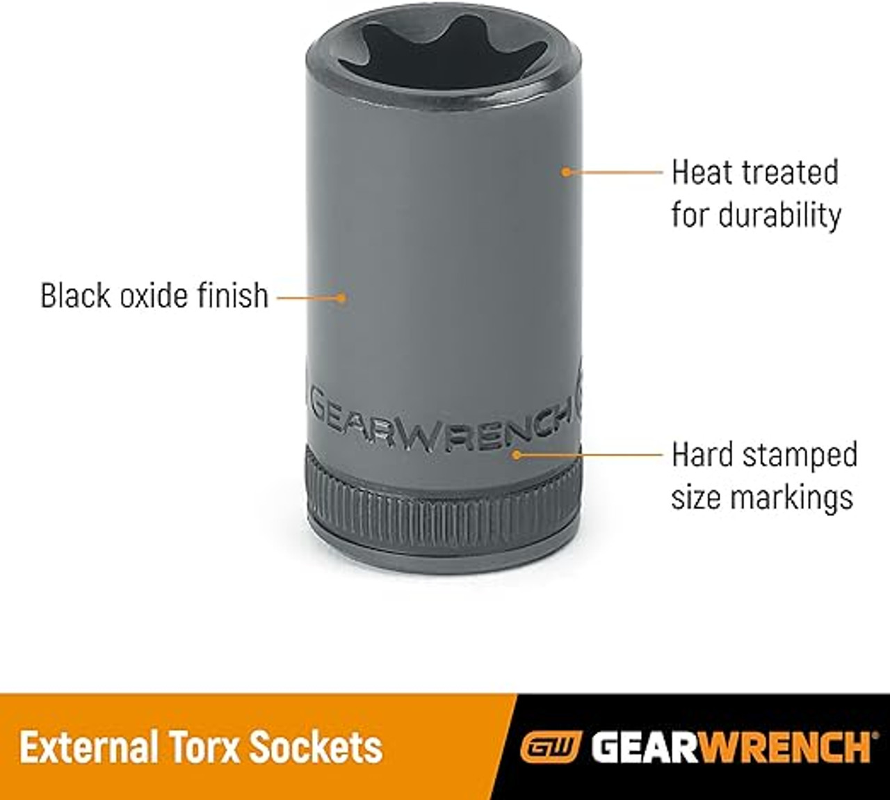 Gearwrench 3/8" Drive External Torx Socket E-10 (80460) - Image 2