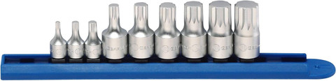 Gearwrench 9 Pc. Stubby Triple Square Socket Set (81100)