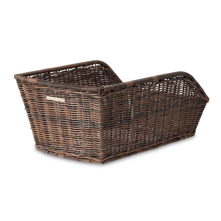 Rear Bike Basket Basil Cento Rattan Look , Nature Brown
