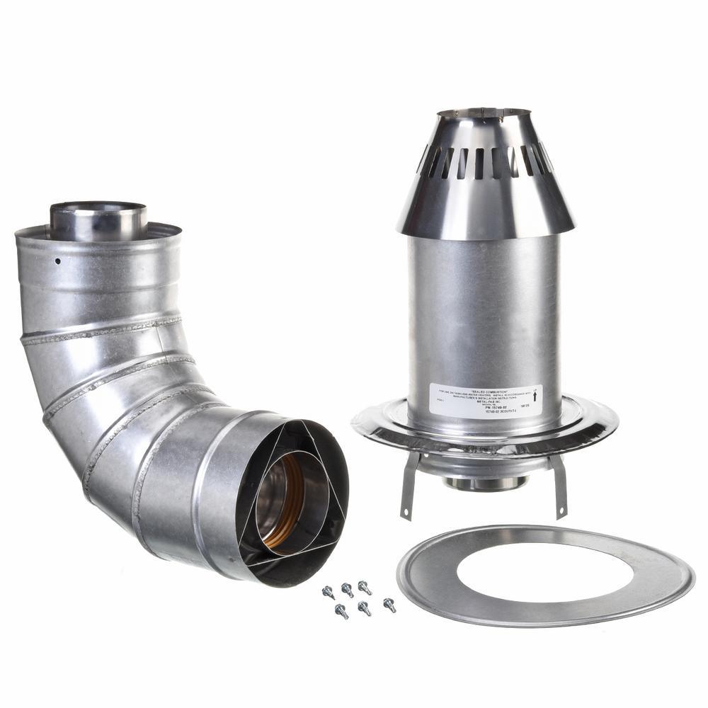 3 in. x 5 in. Stainless Steel Low Profile Termination Vent for Tankless Water Heaters