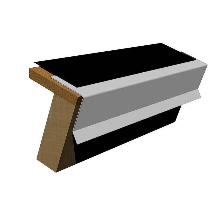 CMI 2-in x 10-ft White Galvanized Steel Drip Edge