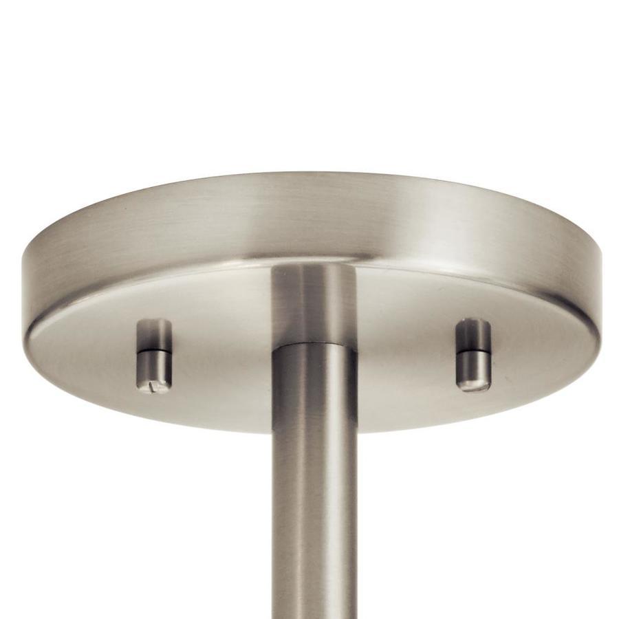 Kichler Marita 13-in Brushed Nickel Coastal Incandescent Semi-Flush Mount Light