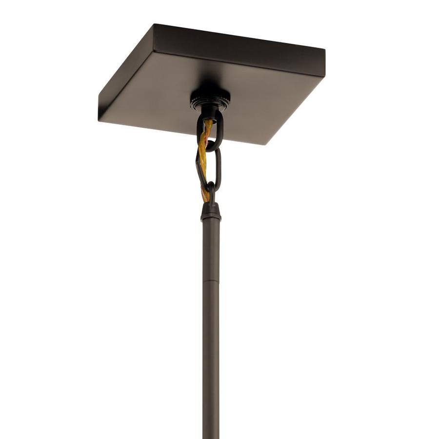 Kichler Solander Olde Bronze Traditional Clear Glass Geometric Pendant Light