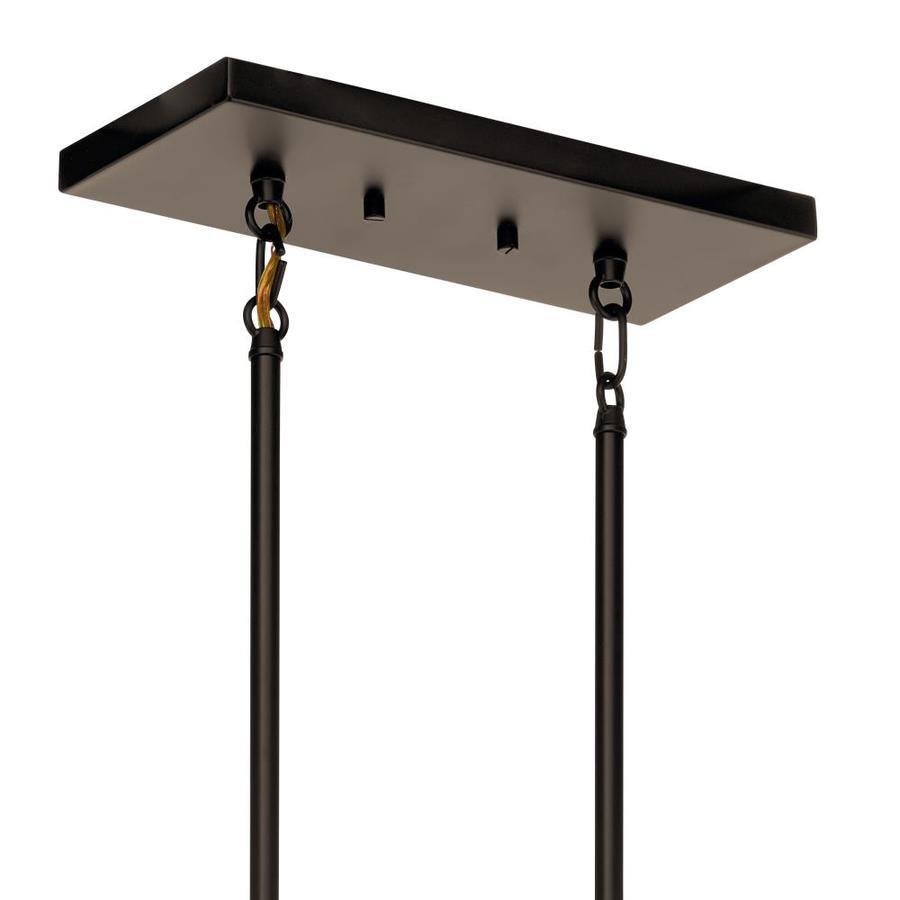 Kichler Solander Olde Bronze Transitional Clear Glass Linear Pendant Light