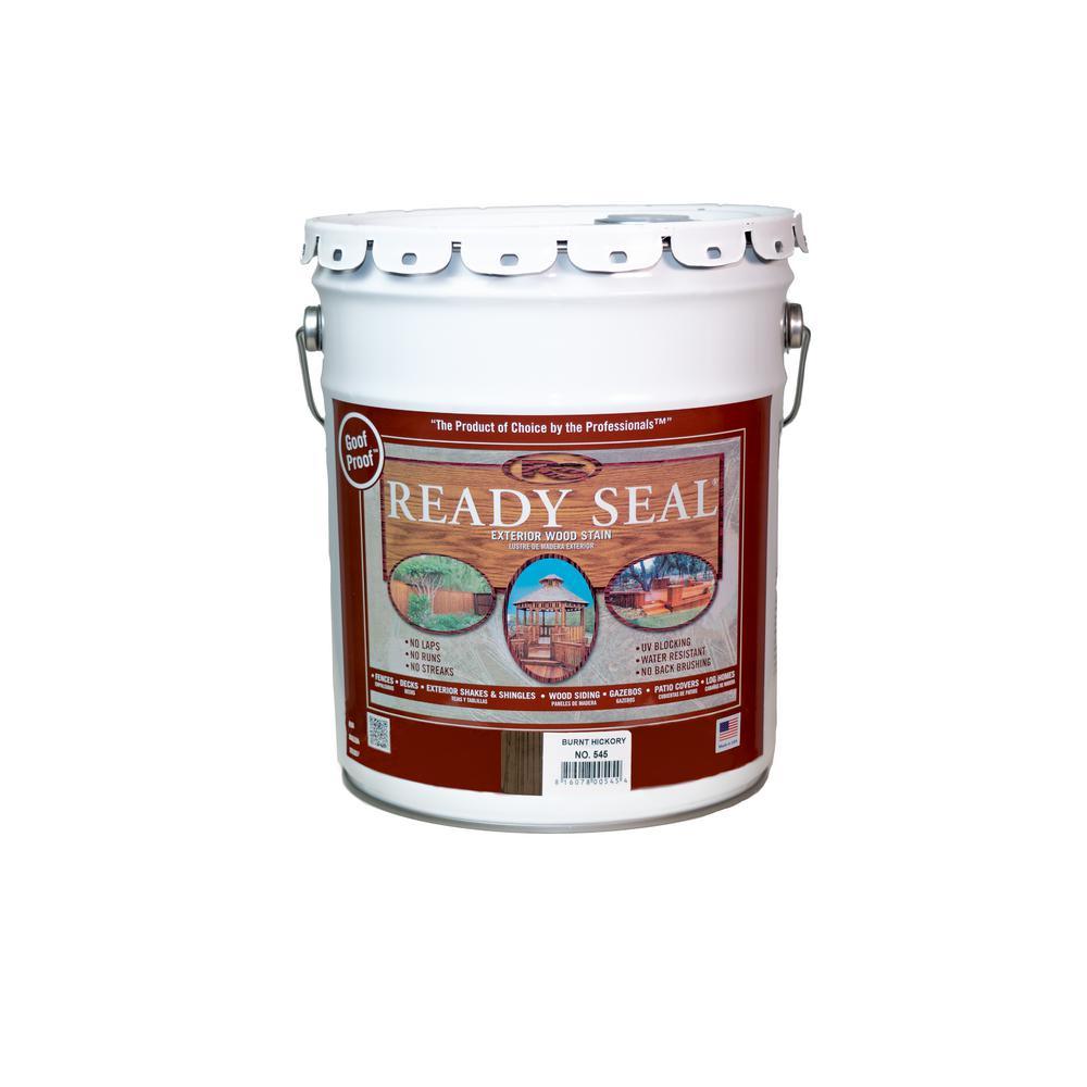 Ready Seal 5 Gal. Burnt Hickory Exterior Wood Stain and Sealer