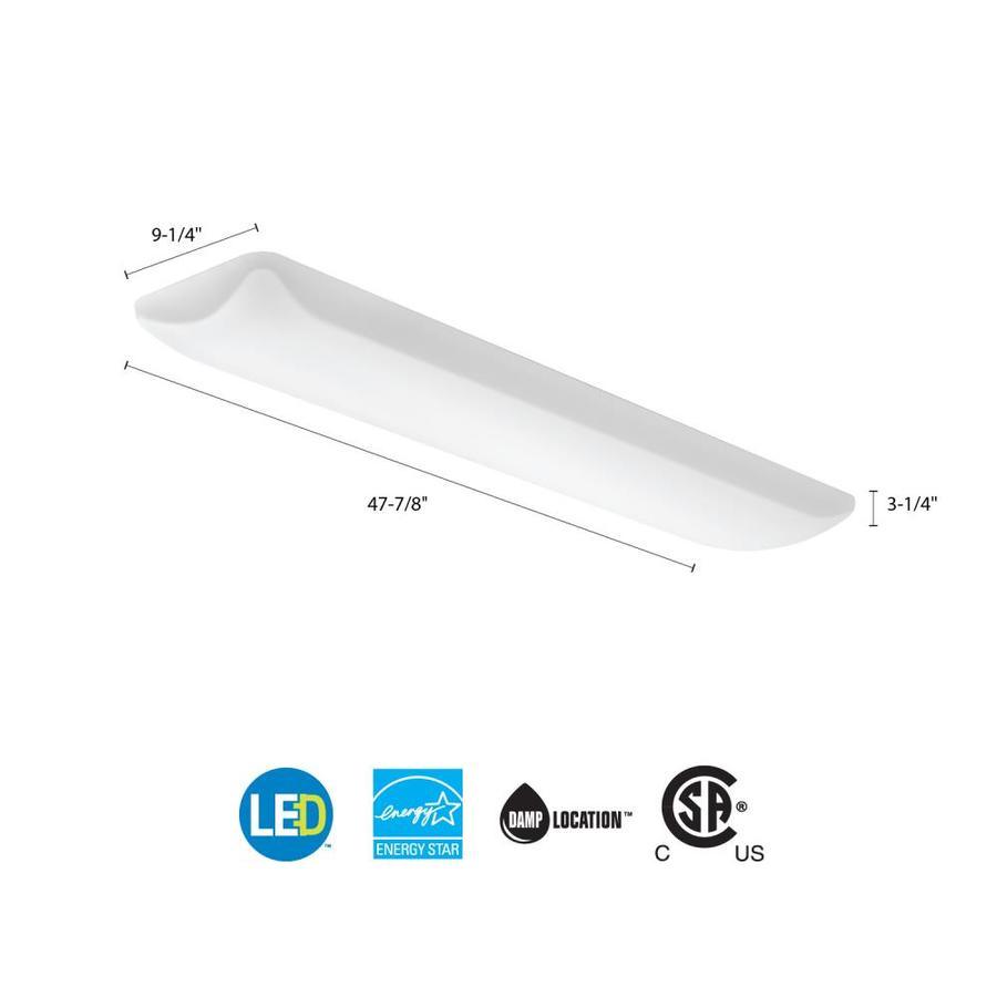 Lithonia Lighting LED LITEPUFF linear 47.88-in White Modern/Contemporary LED Flush Mount Light ENERGY STAR