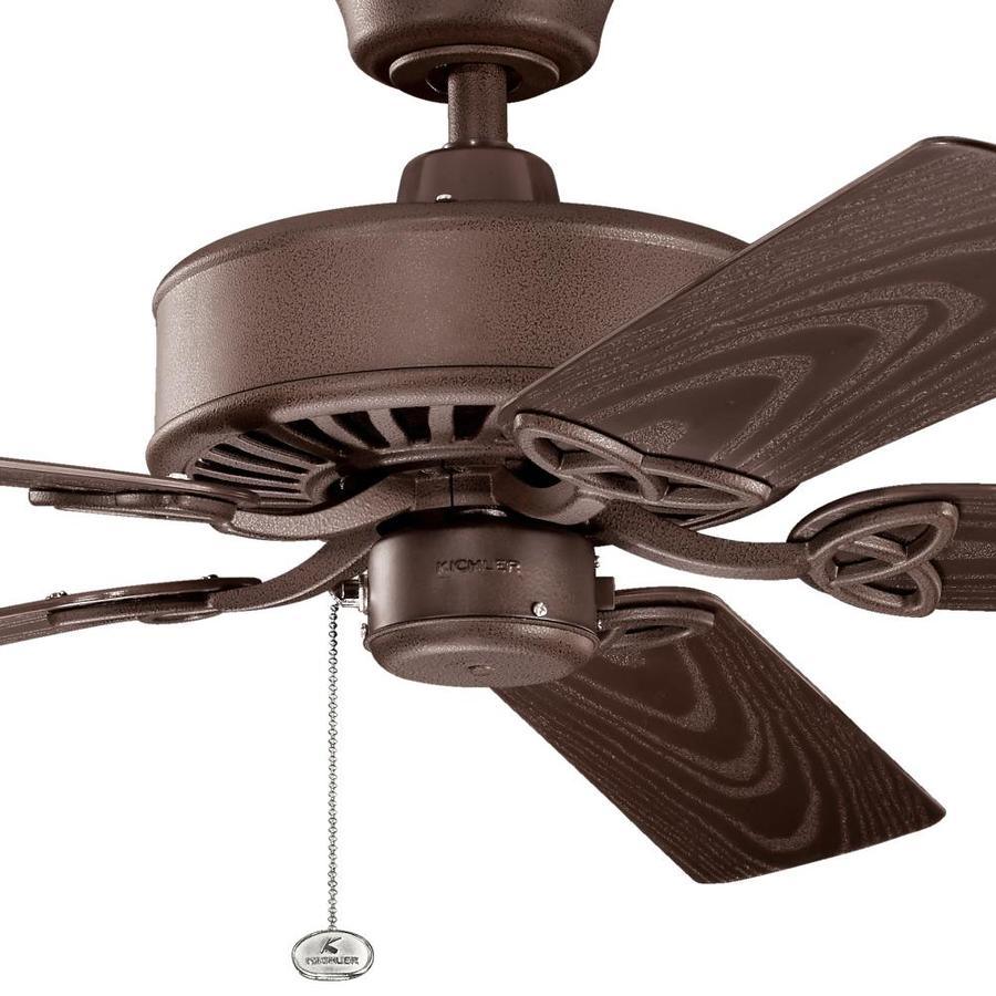 Kichler 52-in Tannery Bronze powder coat Indoor/Outdoor Ceiling Fan (5-Blade)
