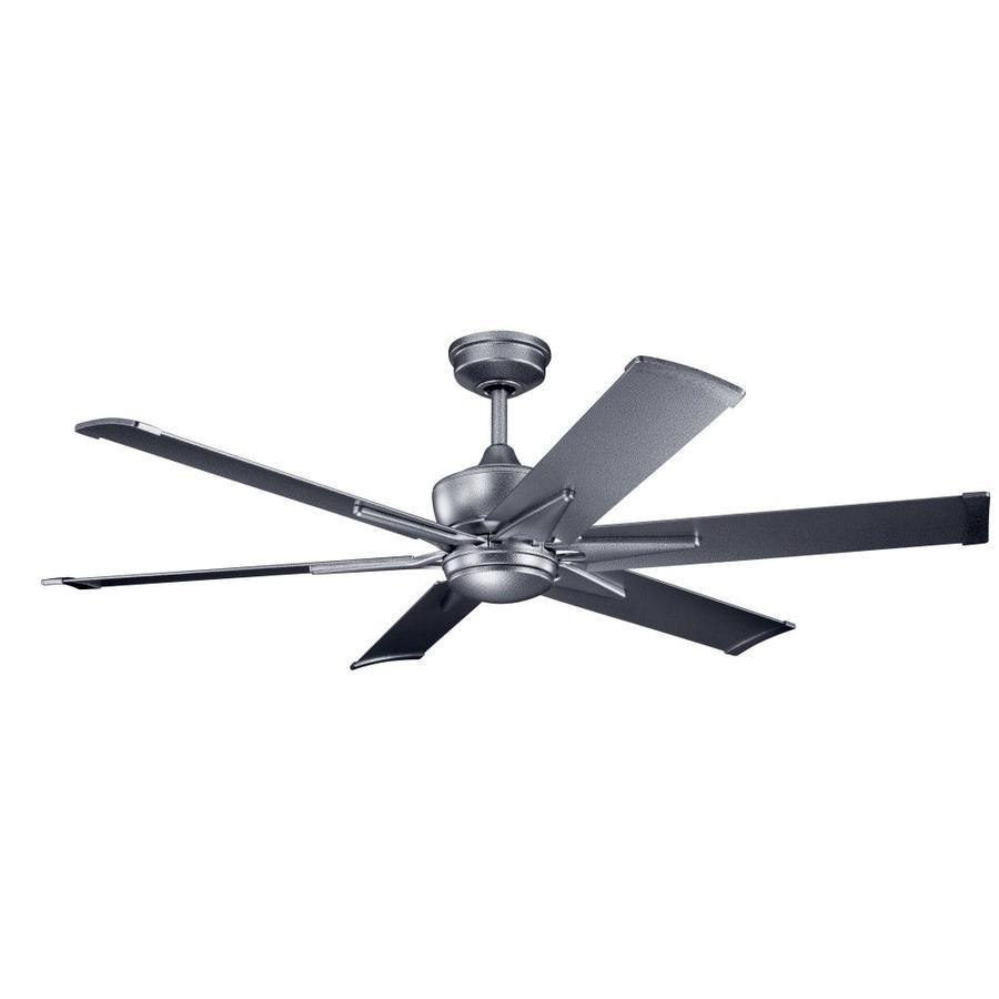 Kichler Szeplo Patio 60-in Weathered Steel Powder Coat Indoor/Outdoor Ceiling Fan (6-Blade)