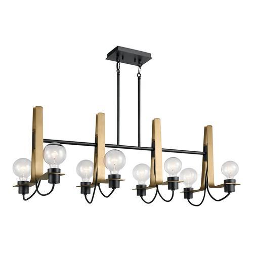 Kichler Arvela Black Modern/Contemporary Linear Kitchen Island Light