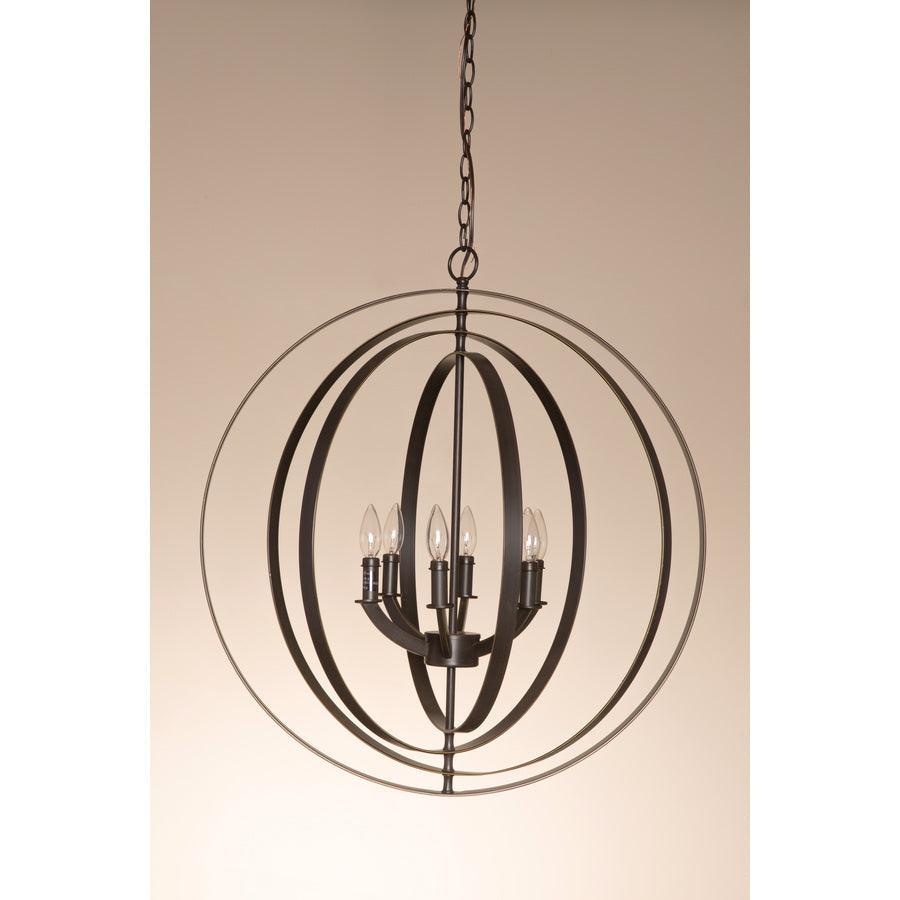 Progress Lighting Equinox 6-Light Antique Bronze Transitional Chandelier