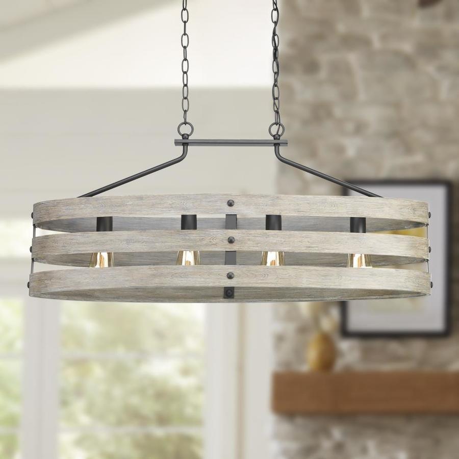 Progress Lighting Gulliver Graphite Farmhouse Linear Kitchen Island Light